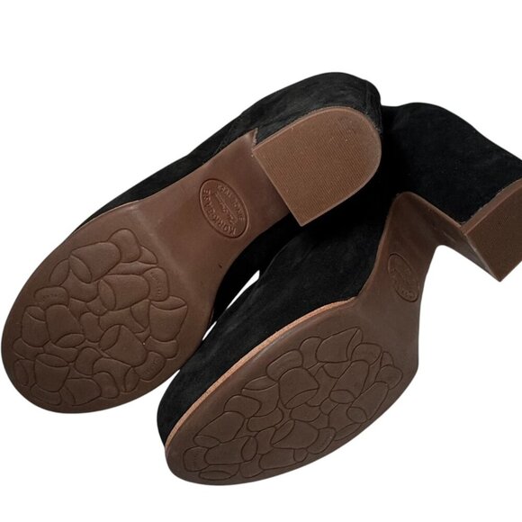 Kork Ease Shirome Black Suede Sculpted Heel Chelsea Booties 10 New $220 - Picture 6 of 6